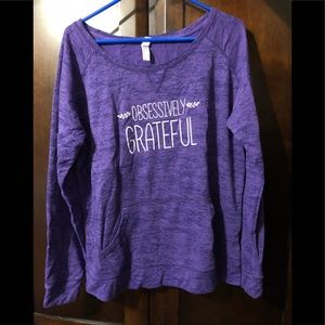 EUC “Obsessively Grateful” sweatshirt